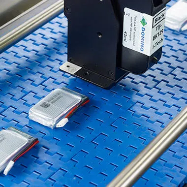 Gx-Series thermal inkjet (TIJ) printing on batteries 