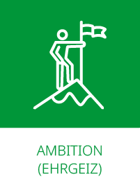 Grafische Darstellung des Wertes "Ambition"