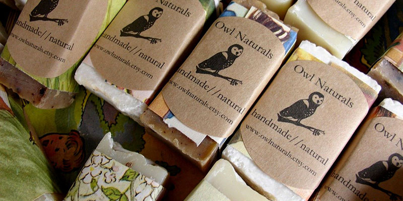 Vintage printed packaging of Owl Naturals
