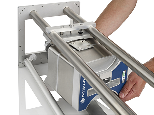 Domino V-Series placed on mounting bracketst