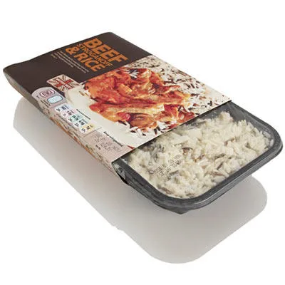 date and batch coding on sleeve of Food Convenience Trays