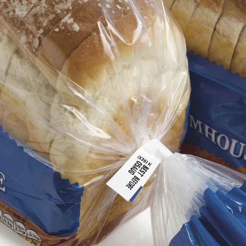 sliced bread with dated tag 
