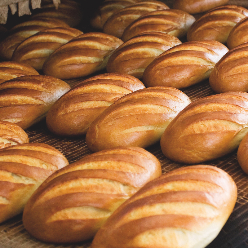 coding on food packaging in bakery