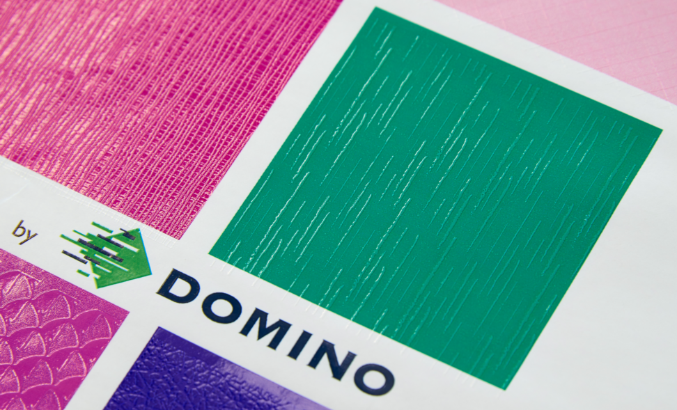 Textured Labels from a Domino Digital Printer