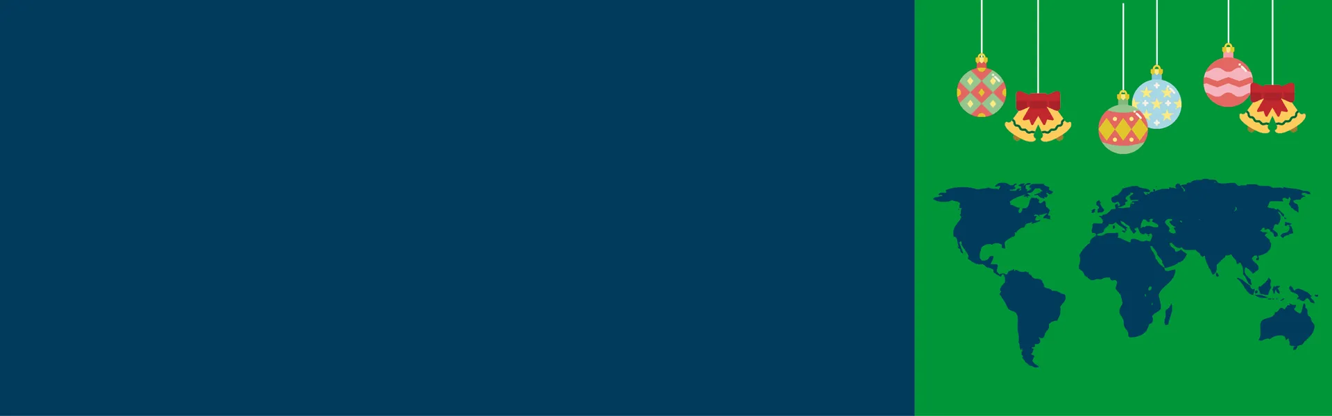 Domino x Christmas blog website banner