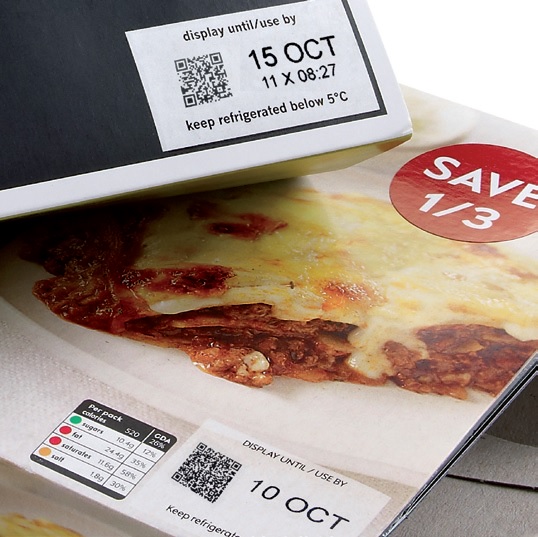 QR Codes on Food Packaging by Domino Coding & Marking Products