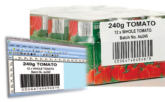 Domino QuickDesign creating labels for secondary packaging