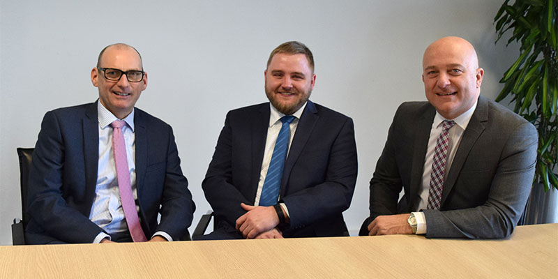 From left to right - Craig Stobie and Volker Watzke and Bart Vansteenkiste