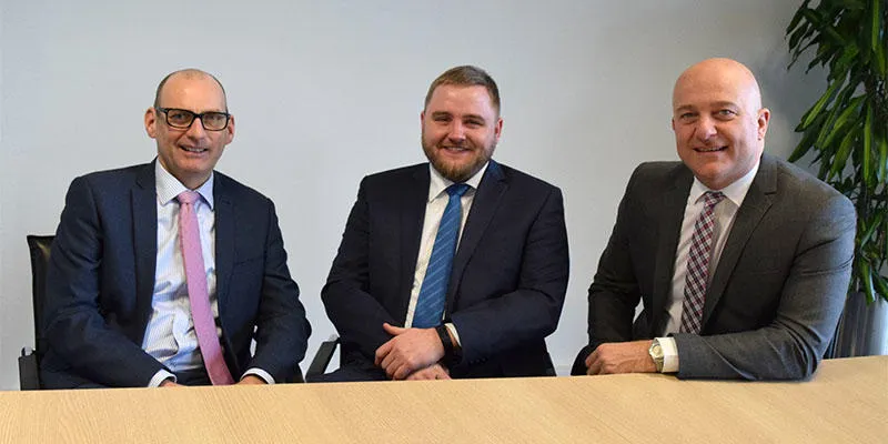 From left to right - Craig Stobie and Volker Watzke and Bart Vansteenkiste