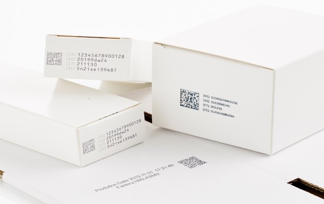 Domino Gx-Series printed onto pharmaceutical cartons