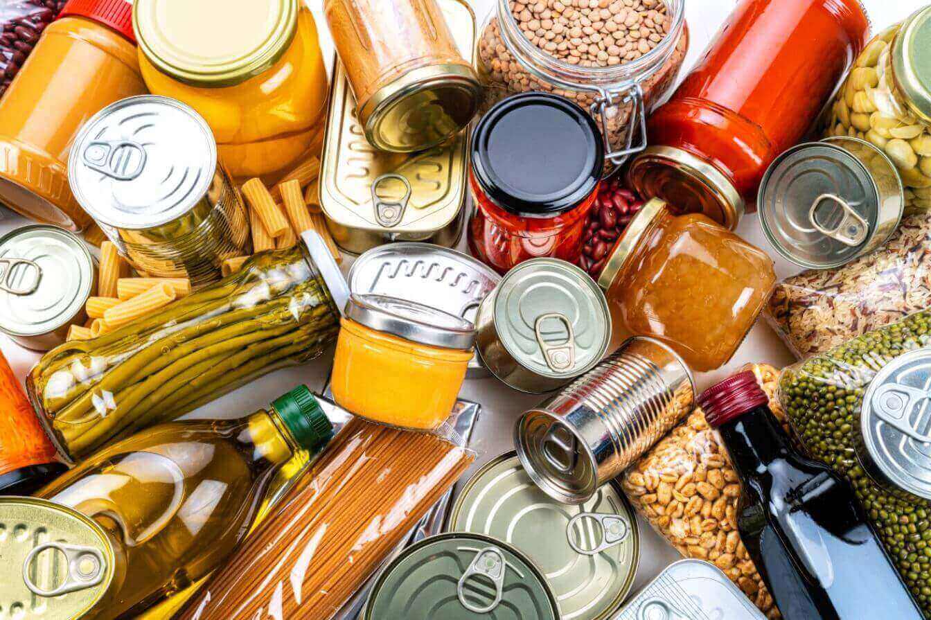Food supply chain - canned, tinned, jarred goods