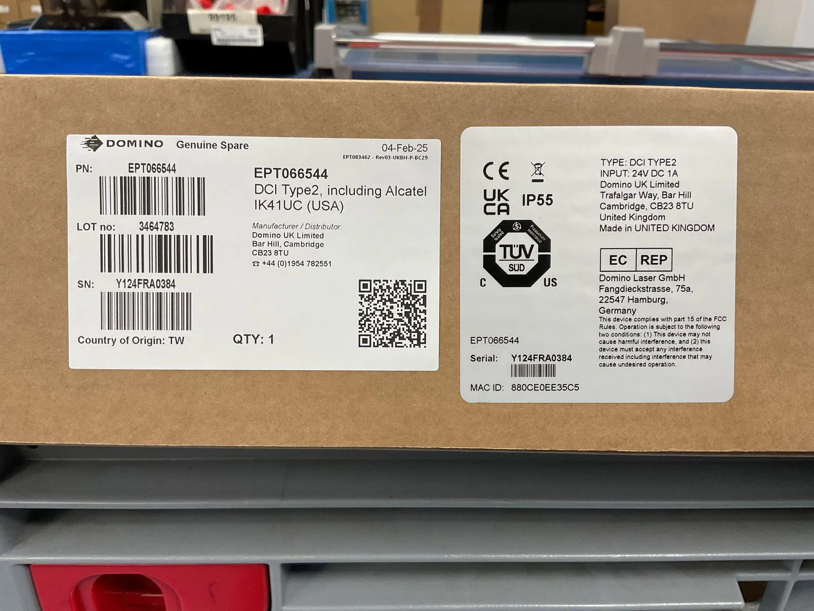 QR code powered by GS1 on Domino packaging