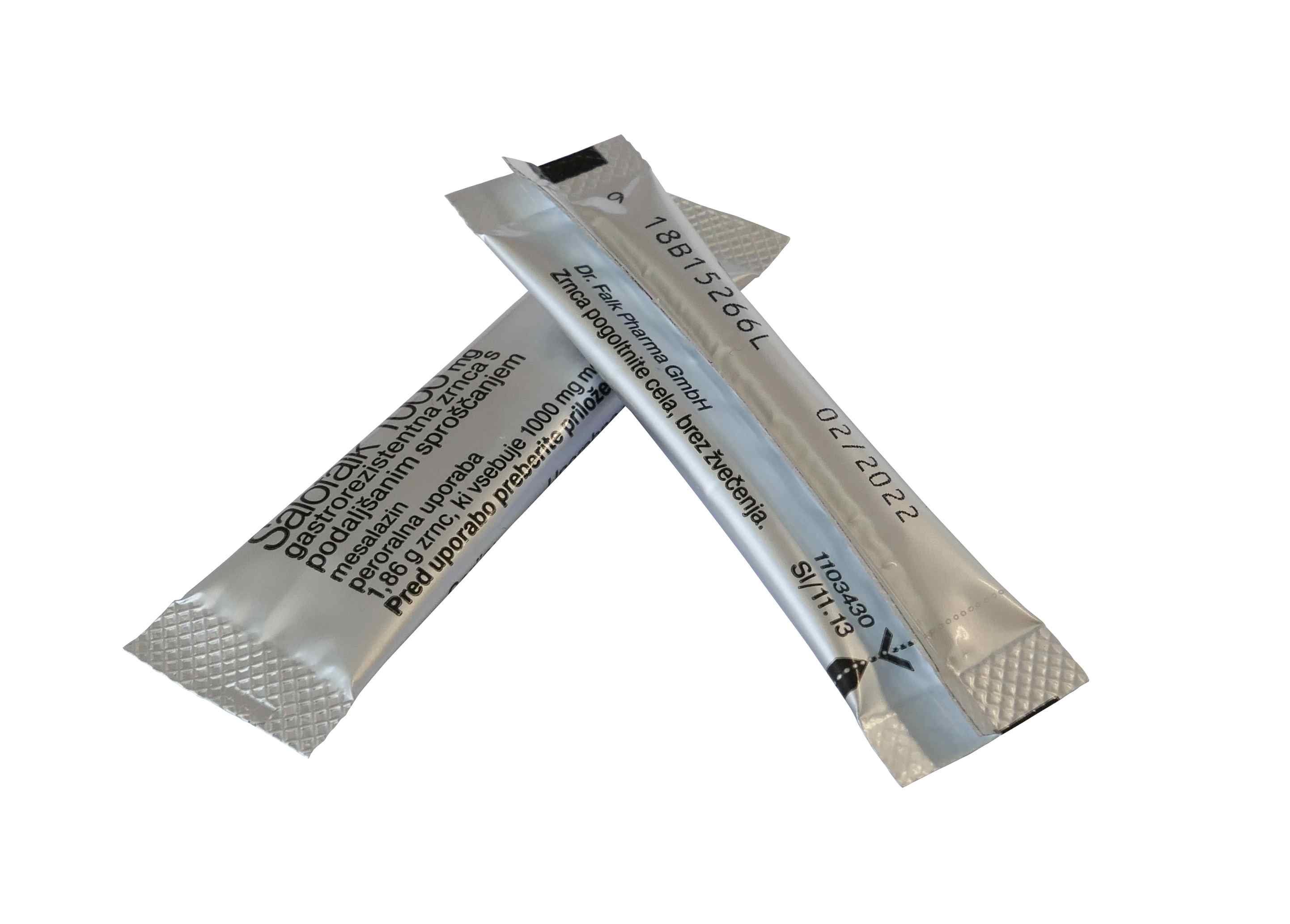 coded pharma sachet packaging