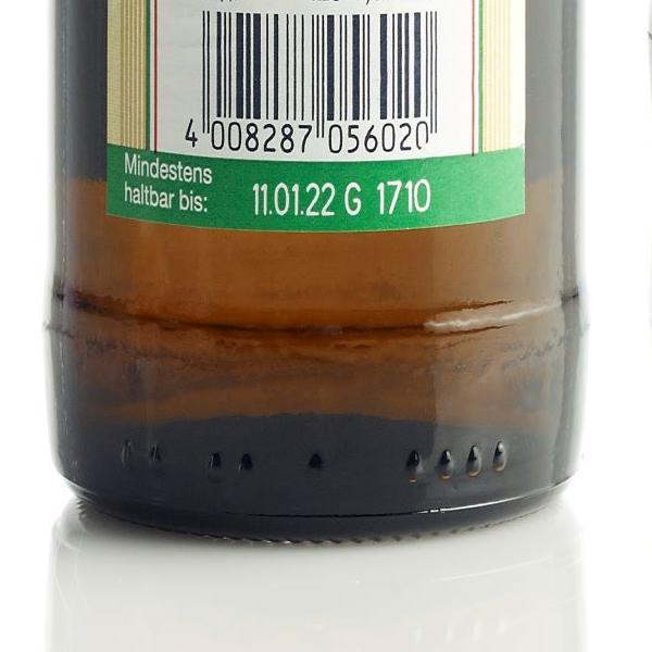 Printing and coding onto bottle labels