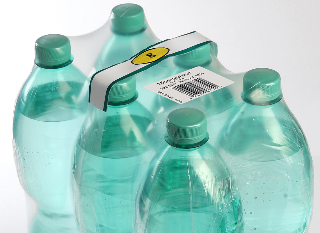 thermal print and apply labelling on external package wrapping