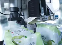 Étiquetage Mx350i-B sur des paquets emballés sous film rétractable