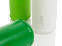 U510 UV-Laser-Code auf farbigen HDPE-Flaschen