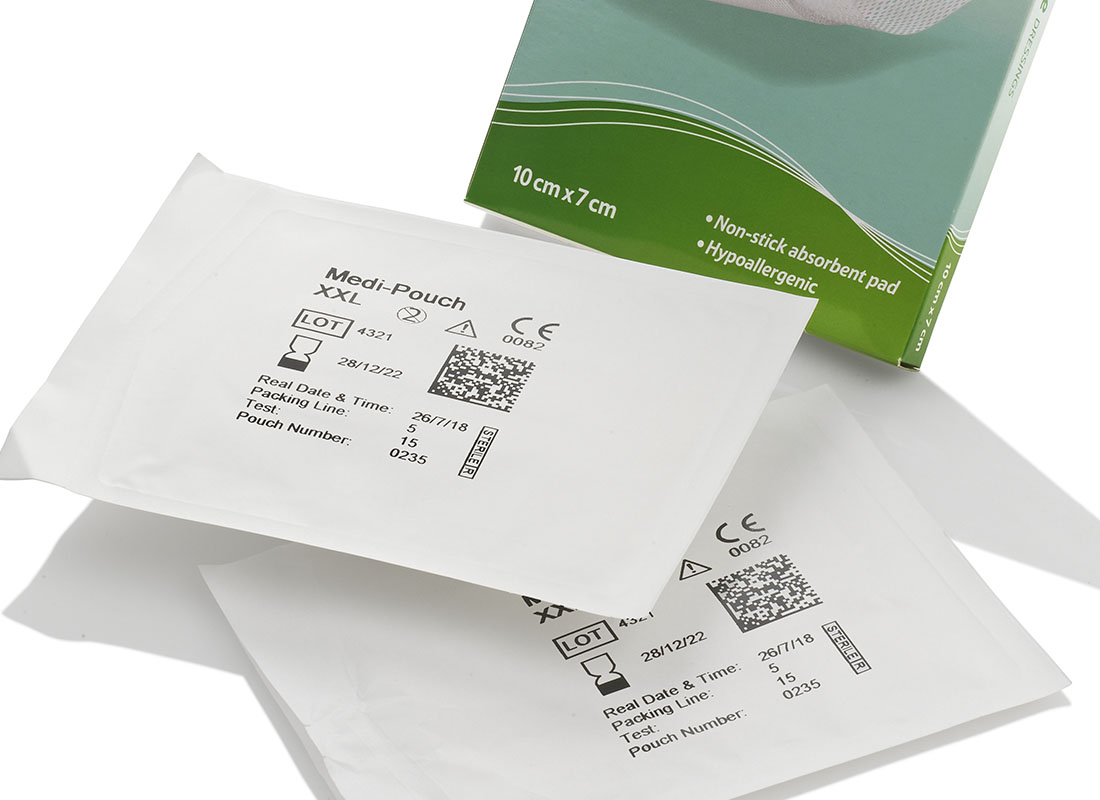 thermal transfer labelling on phamaceutical pouch