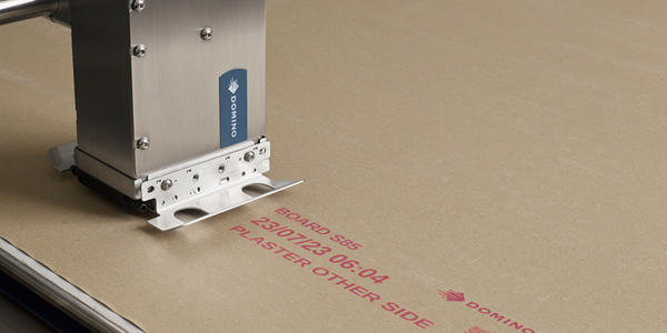 Cx350i Remote Head printing on plasterboard