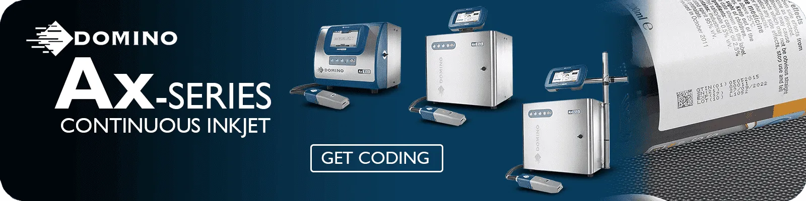 Domino North America's Continuous Inkjet Offering, the Ax-Series is one of the leading CIJ offerings in the world.