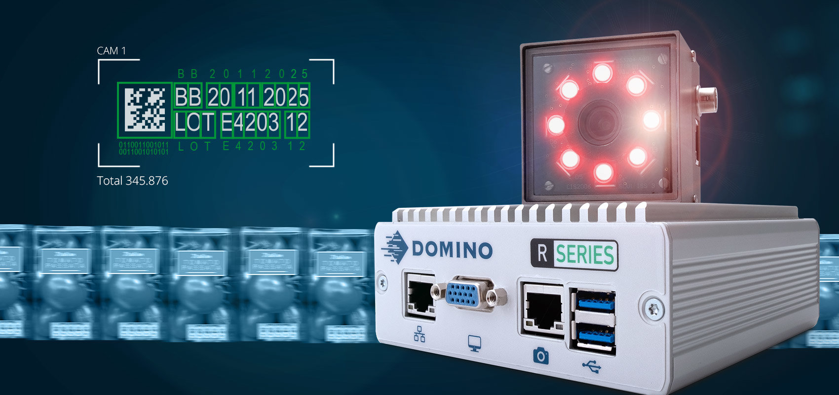 R-Series, systèmes d'inspection par vision intelligents de Domino.