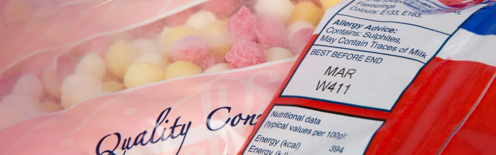 Expiry date coded confectionary bag
