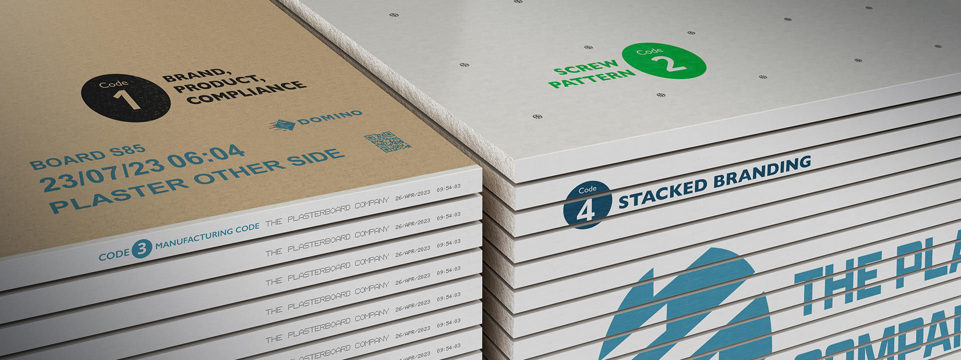 Coding onto plasterboard