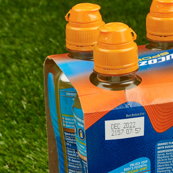 Domino Continuous Inkjet Code on Beverage Sleeves