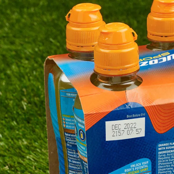 Domino Continuous Inkjet Code on Beverage Sleeves