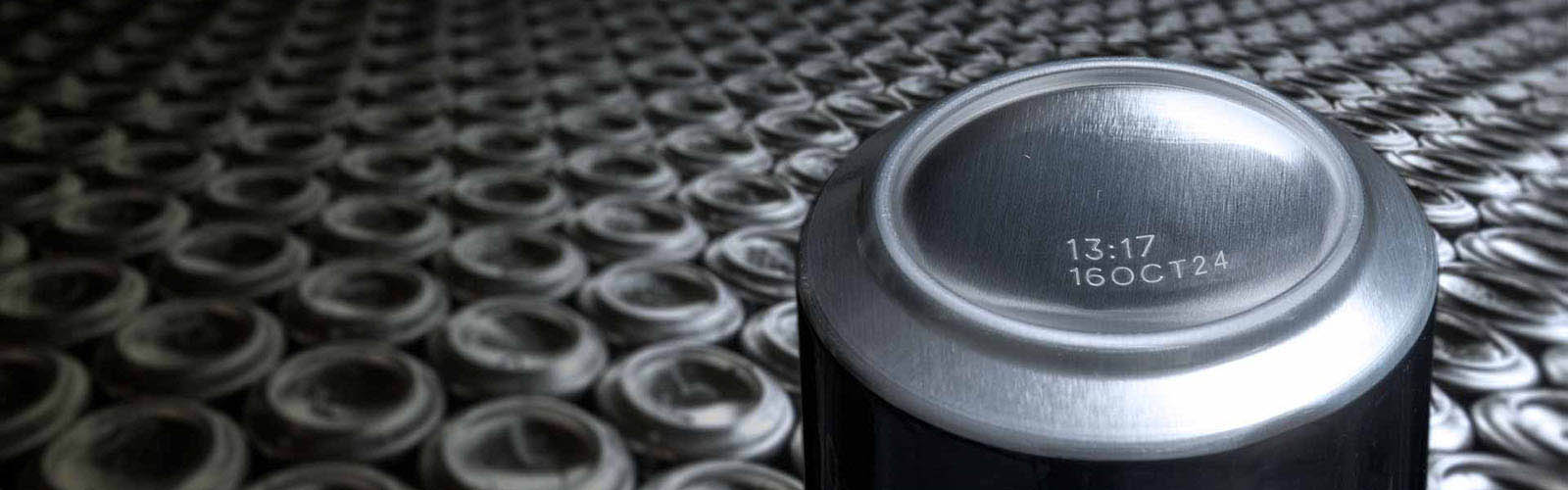 Laser code on a Beverage Can