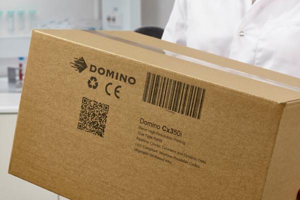 Domino Cx350i Code auf Karton