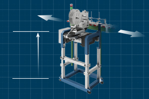 Blueprint of a Twin Labelling Station, the fastest double printer