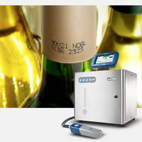 ES_PPC_Champagne bottle Domino Ax150i Batch number printing machine