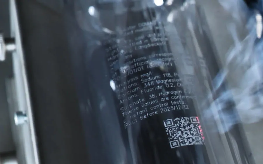 레이저 마킹, QR코드, 텍스트, CO2 레이저 시연 