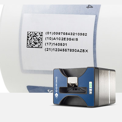 Thermal transfer overprinting (TTO) data matrix code on outer case packaging 