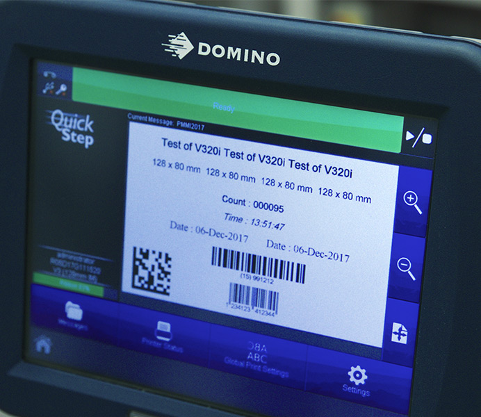 domino barcode printer