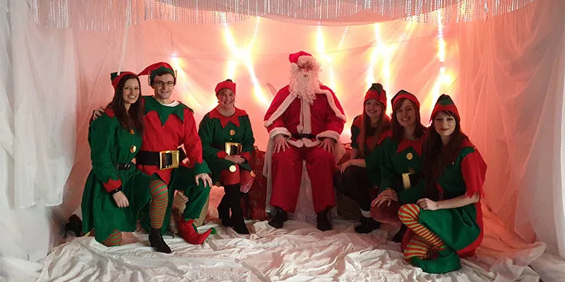 Domino Printing Sciences team at Castle School Christmas visit