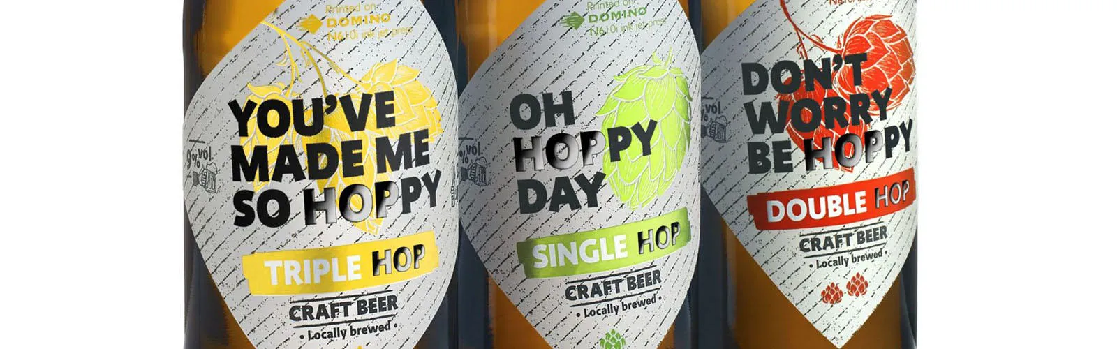 Beer bottle labels-banner