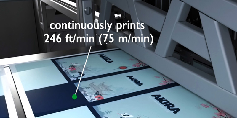 X6 30i continuosly prints 246 ft/min (75 m/min)