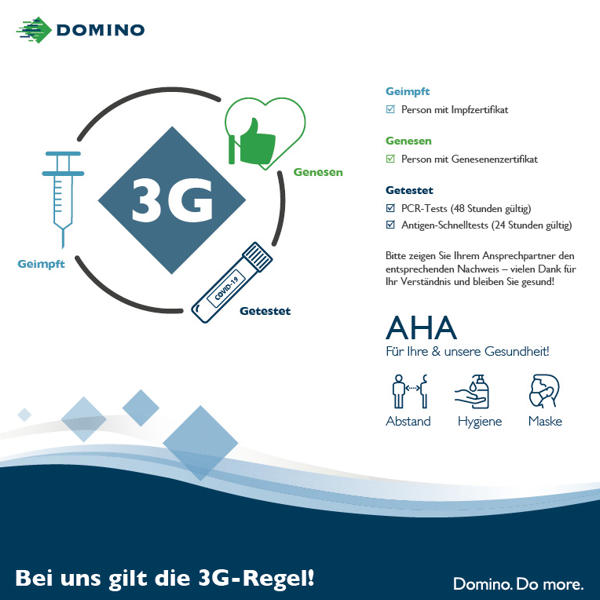 Domino Deutschland 3G-Regel