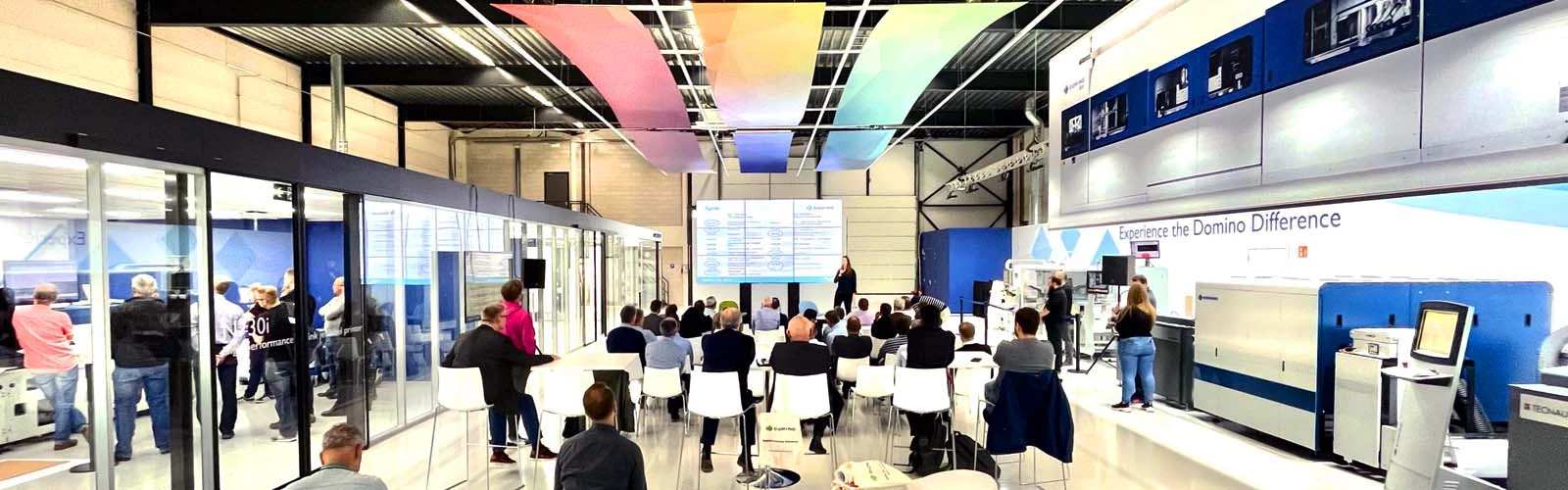 Digital printing presentation at Domino Centre of Excellence