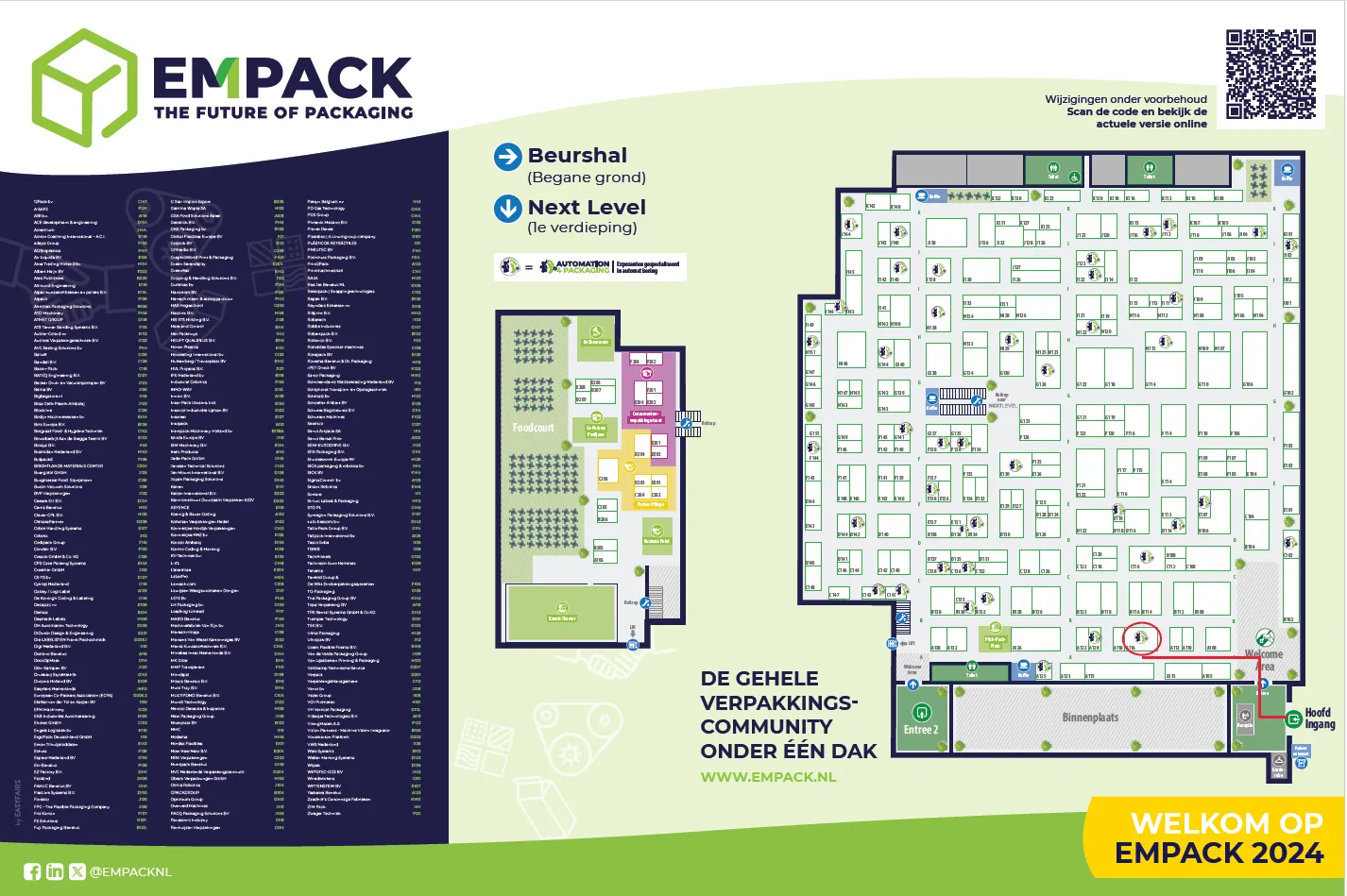 Empack-Plattegrond