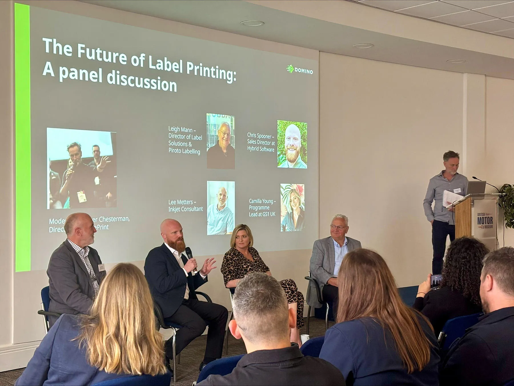 Panel discussion l-r Lee Metters - Chris Spooner - Camilla Young - Leigh Mann - Frazer Chesterman