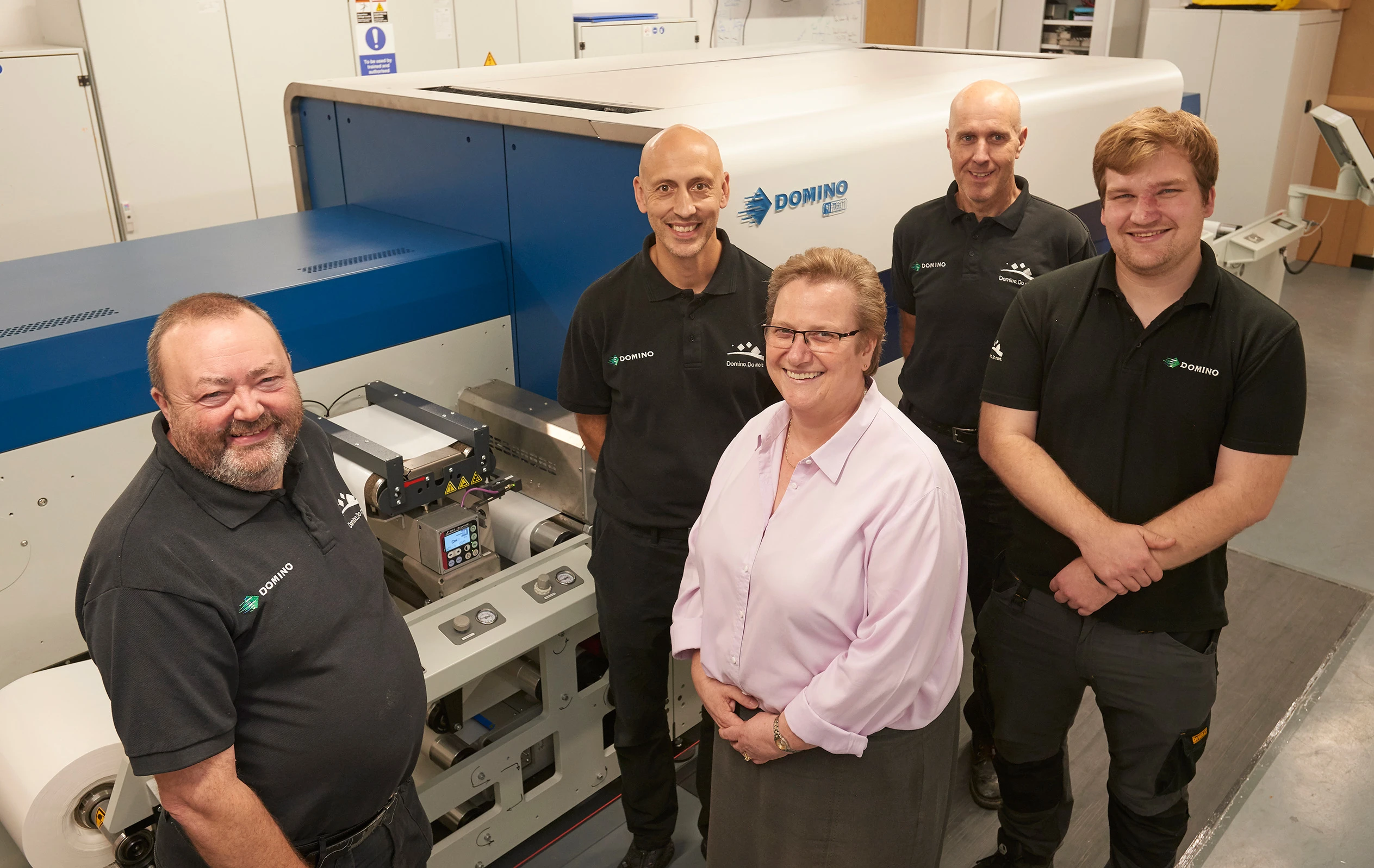 Domino employees at the new training centre