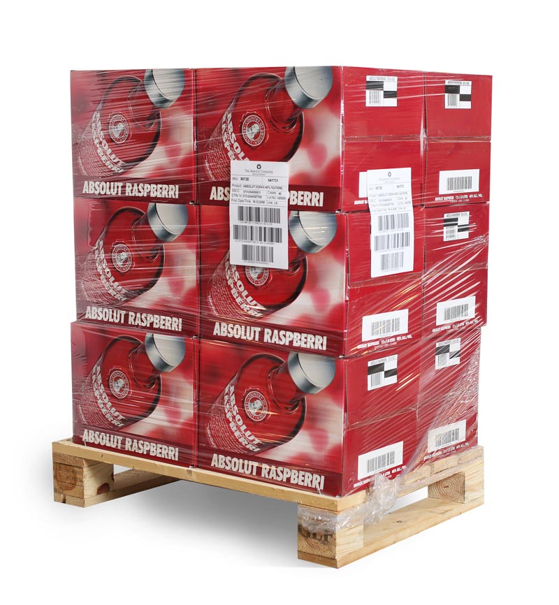 Palettenetikettierung durch Domino