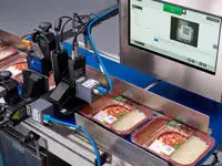Gx-Series PRO printing onto food packaging with R-Series vision and sleeve detection (chilli)