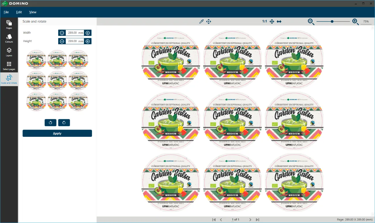 Job Editor - Scale & Rotate - Small