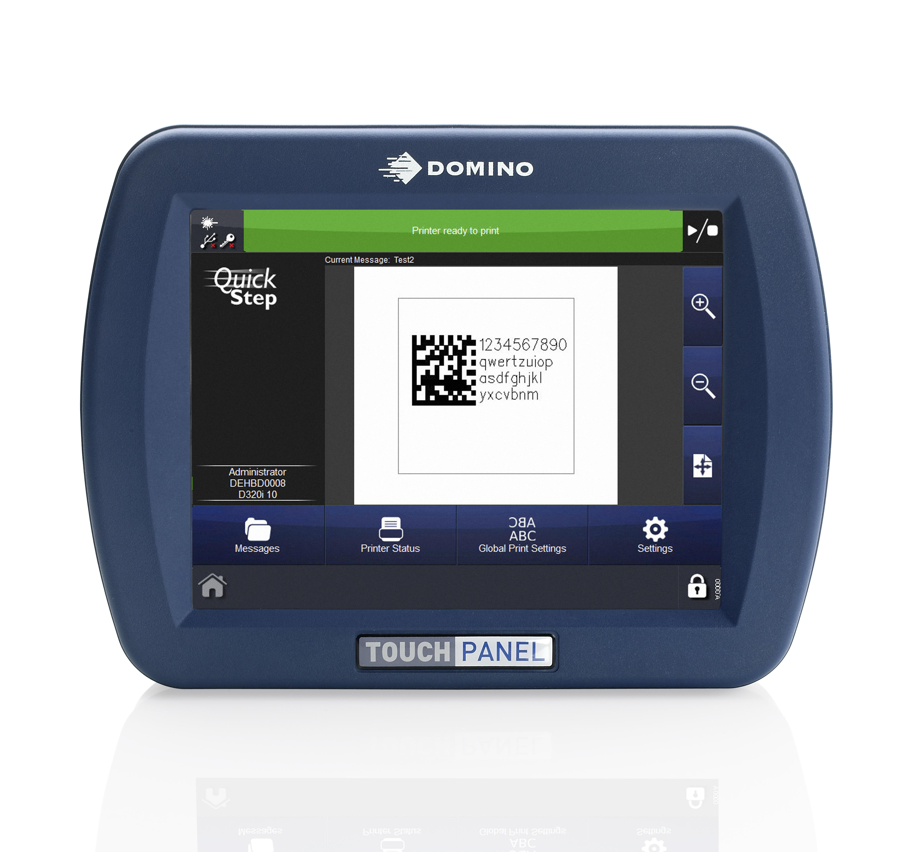 Domino D620i D-Series Laser Coder Touch Panel