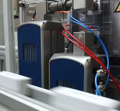 Two Domino D320i, the lasers used by the Cigarette Pack Coding Station, the ultimate Domino solution for Track and Trace and Unique Product Identification