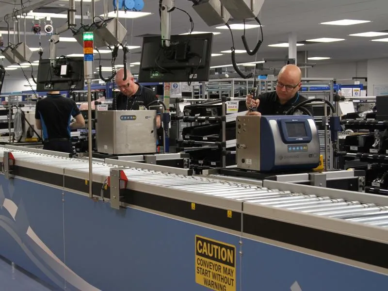 Production line of Domino Ax printers
